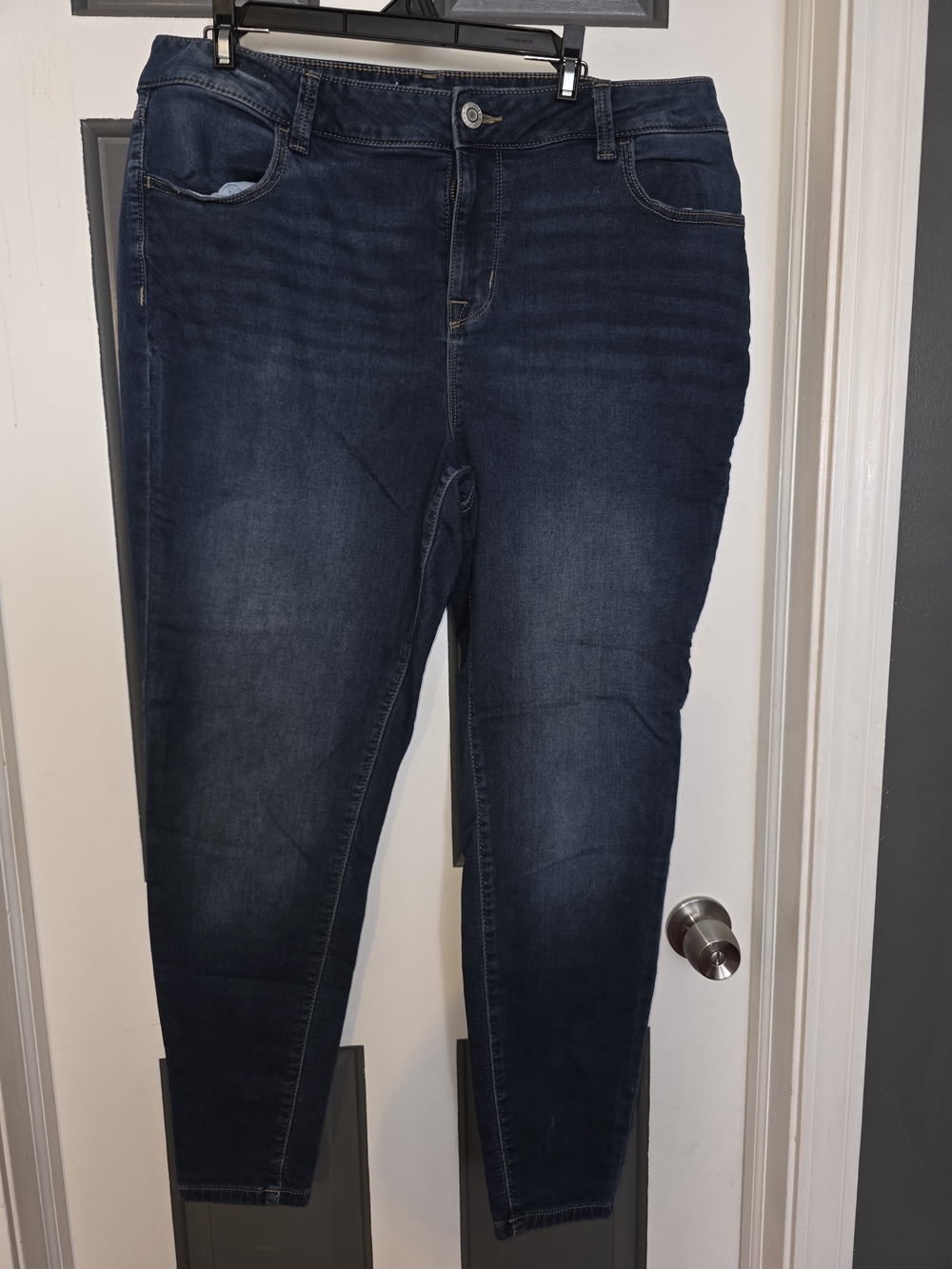 Maurices High Rise Dark Blue Skinny Jeans for Women Size 18w